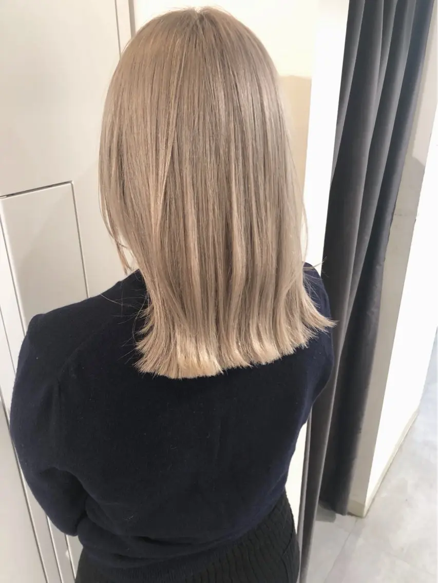ミディアム ヘアカラー トリートメント Noe心斎橋 堀田 朋宏のヘアスタイル