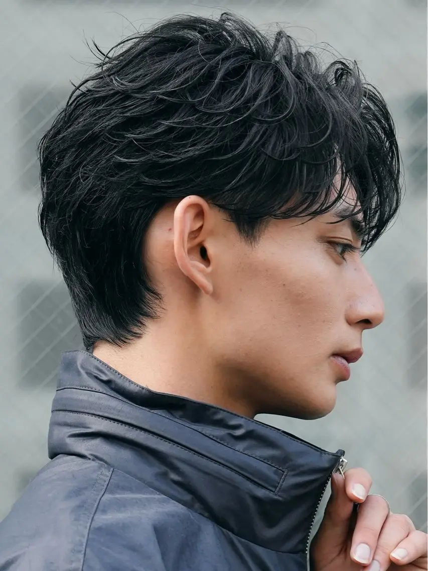 パーマ メンズ カット パーマ 髙村 心のヘアスタイル