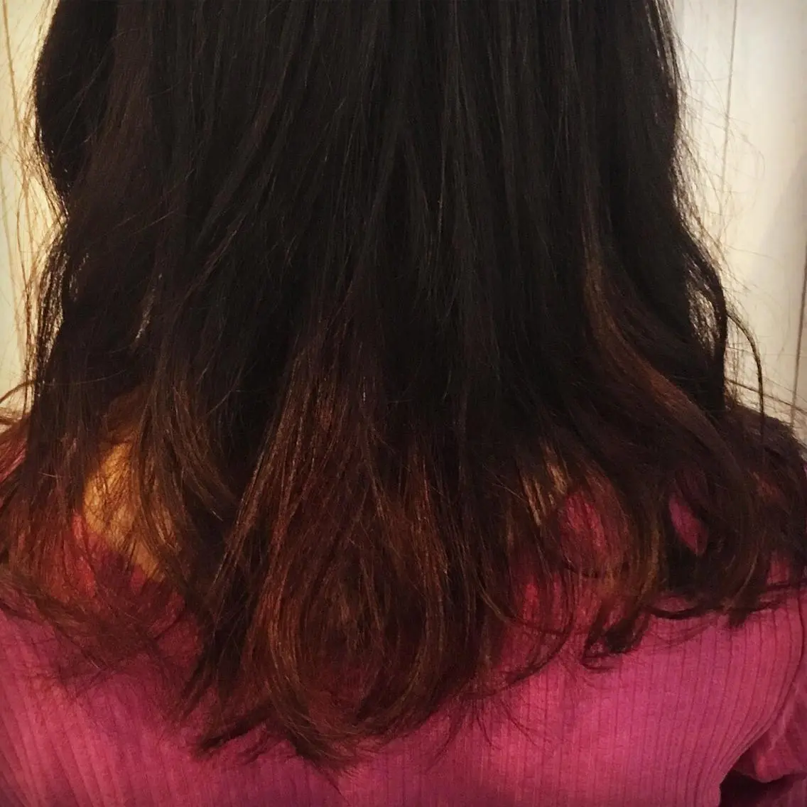 セミロング カラー 金崎 新吾のヘアスタイル