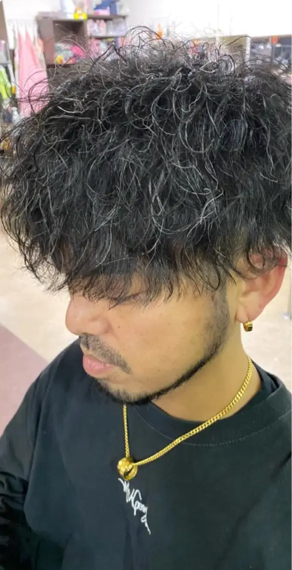 パーマ メンズ パーマ 河野 敬之のヘアスタイル
