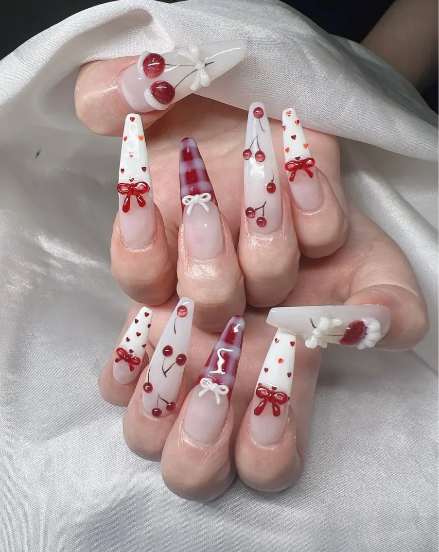 ネイル 長さ出し グラデーション 卒業式 キラキラネイル マグネットネイル ハンドネイル Lee Nailsのネイルデザイン