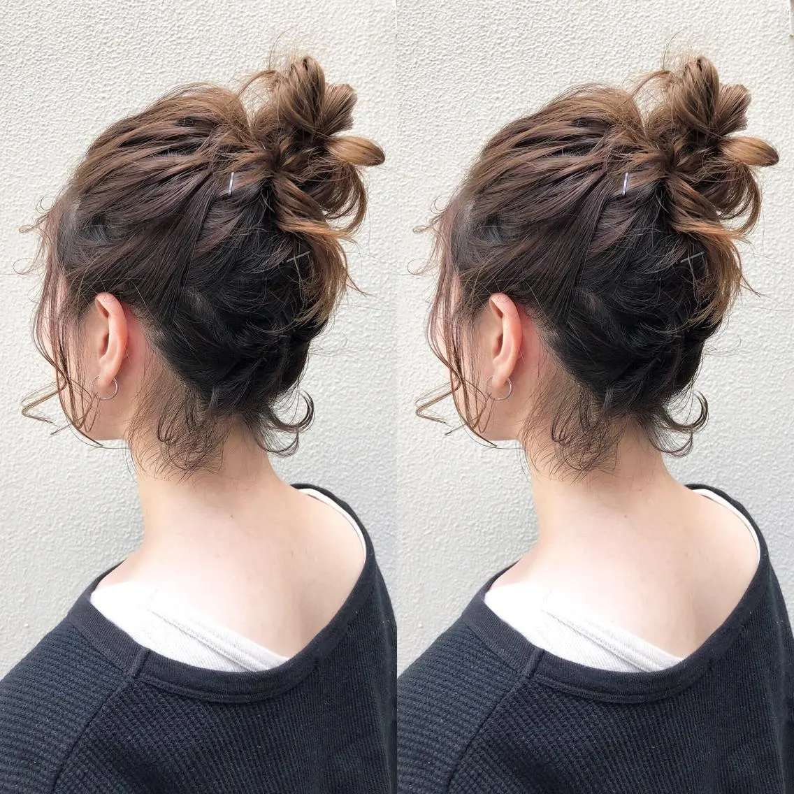 ミディアム カラー ボブ ヘアカラー トリートメント ヘアセット ツキノキ　ミナ 8月から西梅田店のヘアスタイル