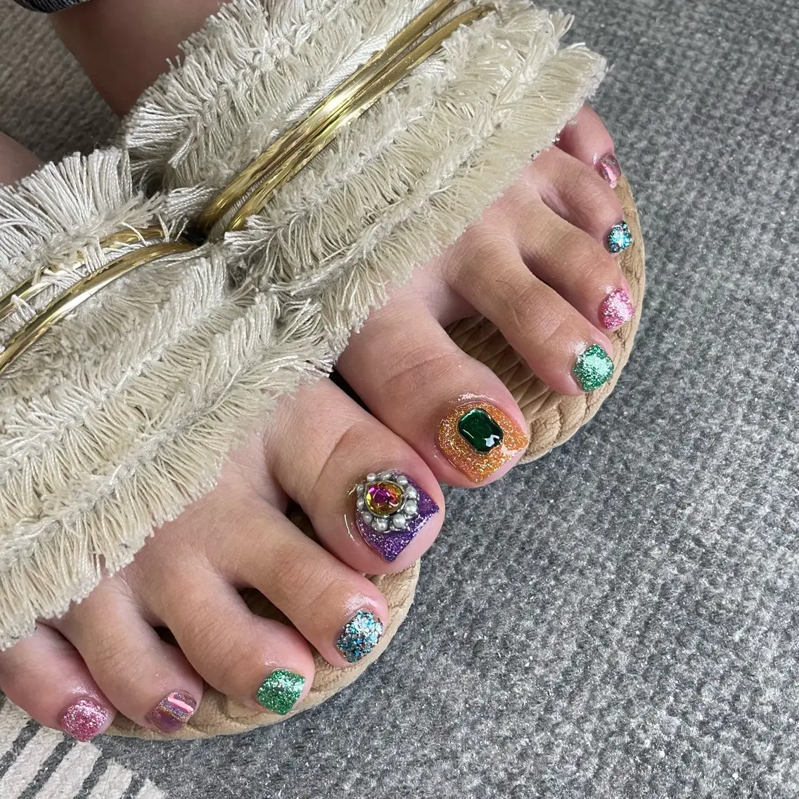 ネイル フットネイル Riran ᨳ⁺˳⋆.MIUのネイルデザイン