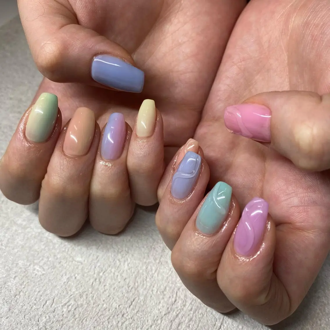 ネイル ハンドネイル 【うるちゅるnail 】🩰maiのネイルデザイン