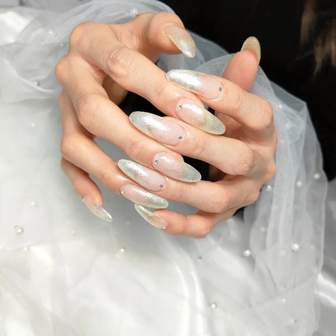 ネイル ストーンネイル ハンドネイル yuru calon nailのネイルデザイン