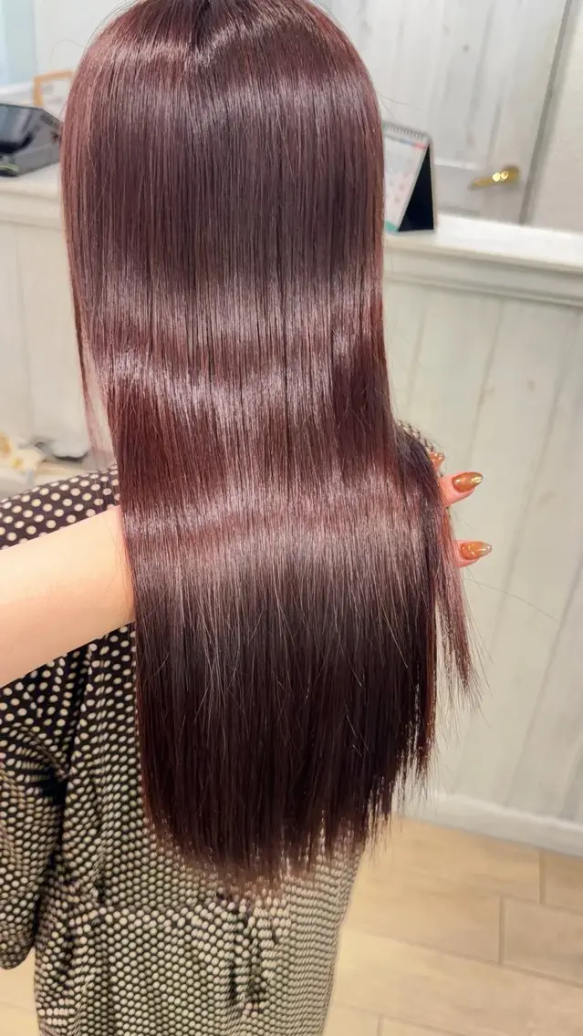 カラー レッドカラー ヘアカラー 似合わせカット指名率 NO.1/髪質改善のヘアスタイル