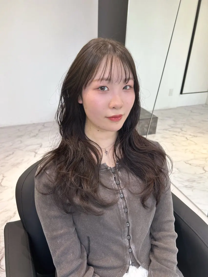 ロング カラー カット ヘアカラー パーマ トリートメント ヘッドスパ 片山美穂 心斎橋・なんばのヘアスタイル