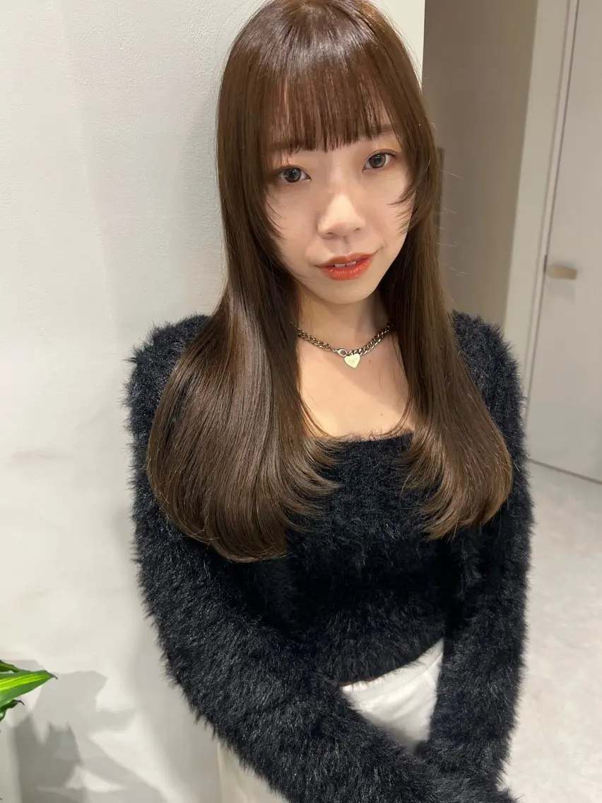 ミディアム カラー 高畑 恵莉 👒 暖色 / 艶髪 🧺のヘアスタイル
