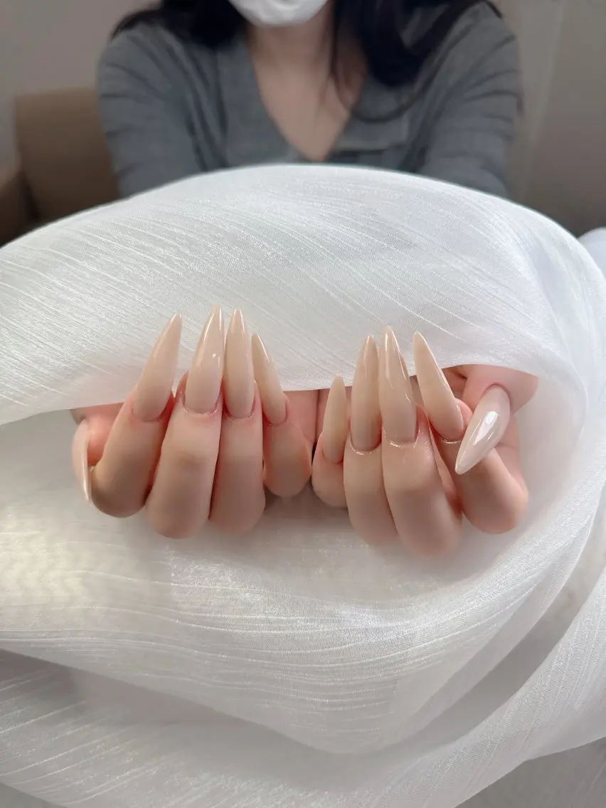 ネイル チークネイル フレンチネイル グラデーション 韓国ネイル マグネットネイル ハンドネイル Hana Nailのネイルデザイン