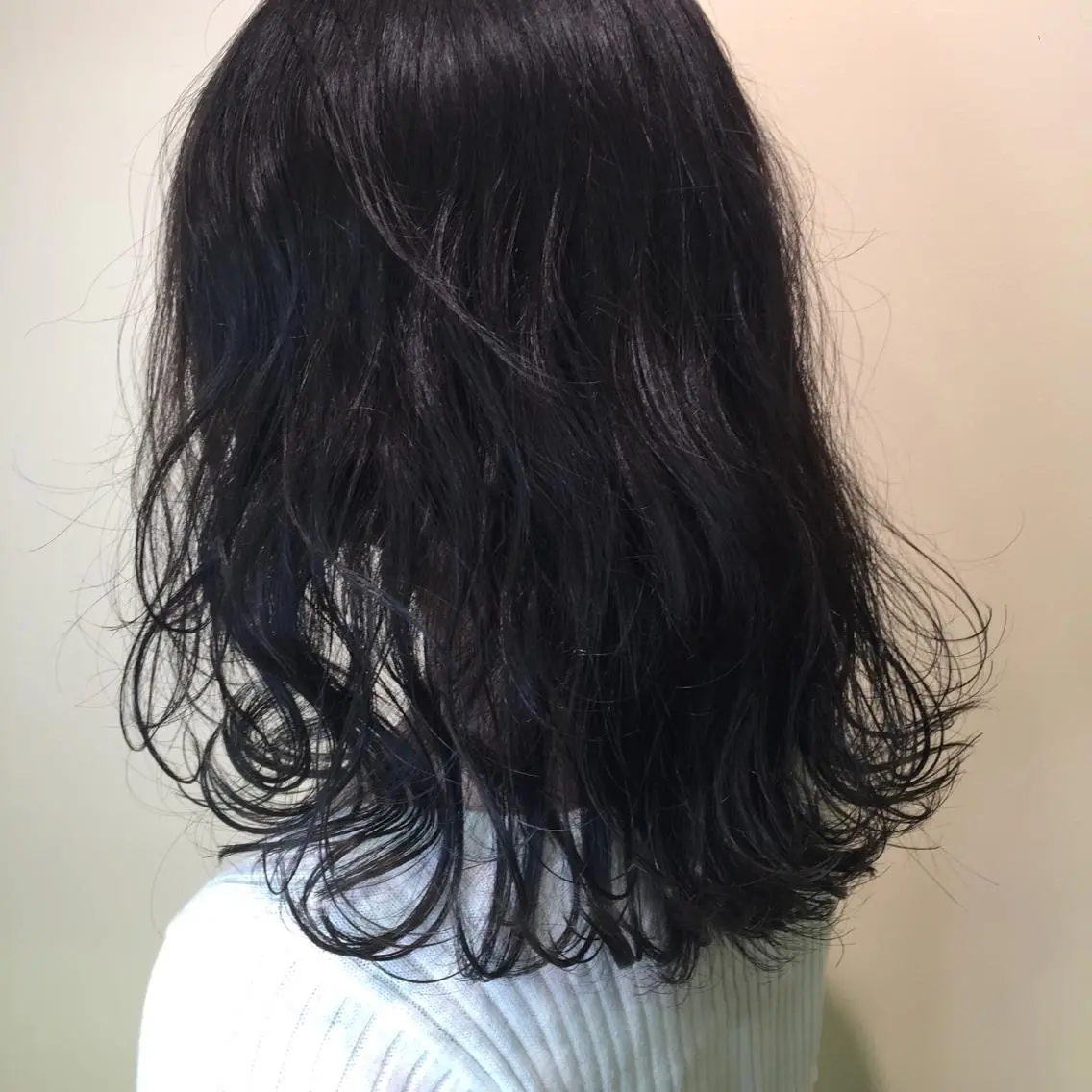 セミロング カラー ネイビーカラー カット ヘアカラー トリートメント 🌻Insta指名 NO.1🌻Shoのヘアスタイル