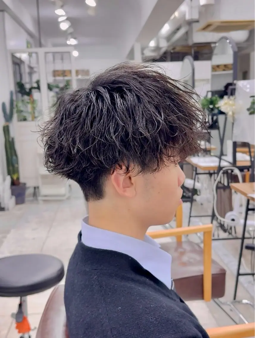 パーマ メンズ カット パーマ 🔥メンズパーマ特化 菅谷尚悠🔥のヘアスタイル