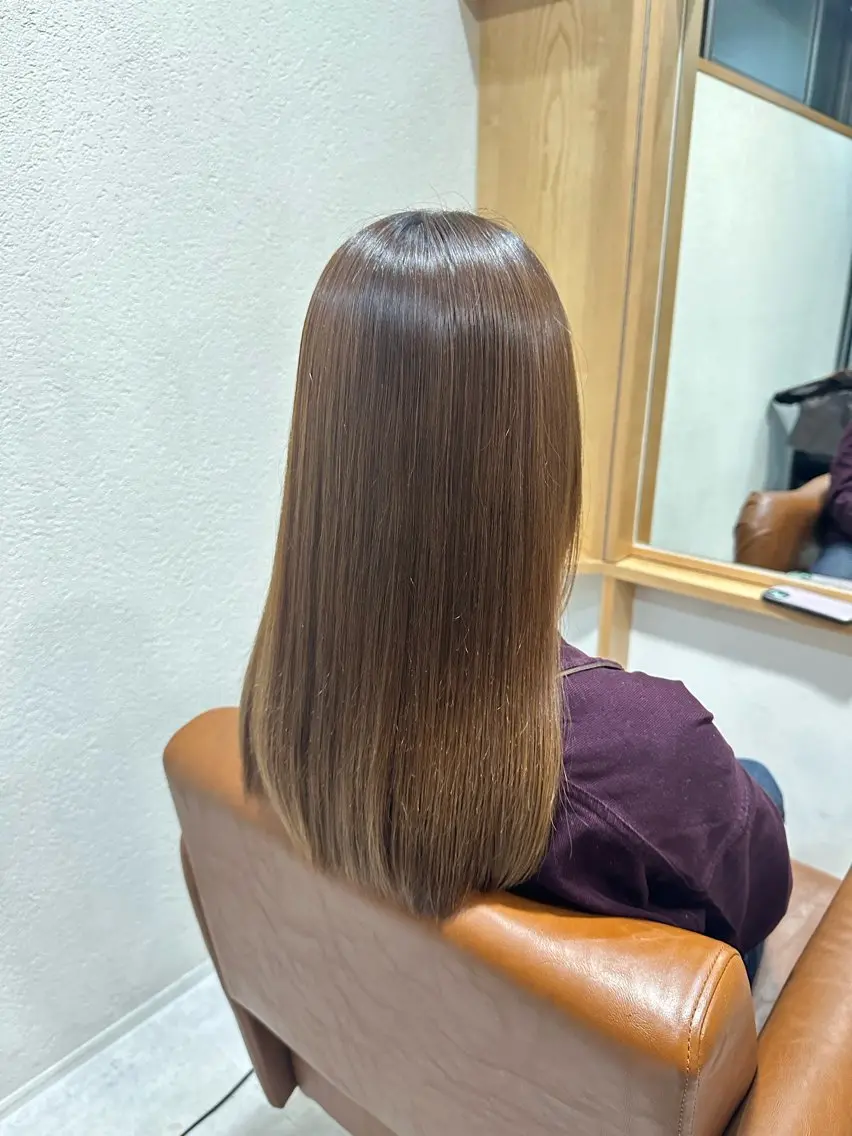 セミロング 岡嶋 陸のヘアスタイル