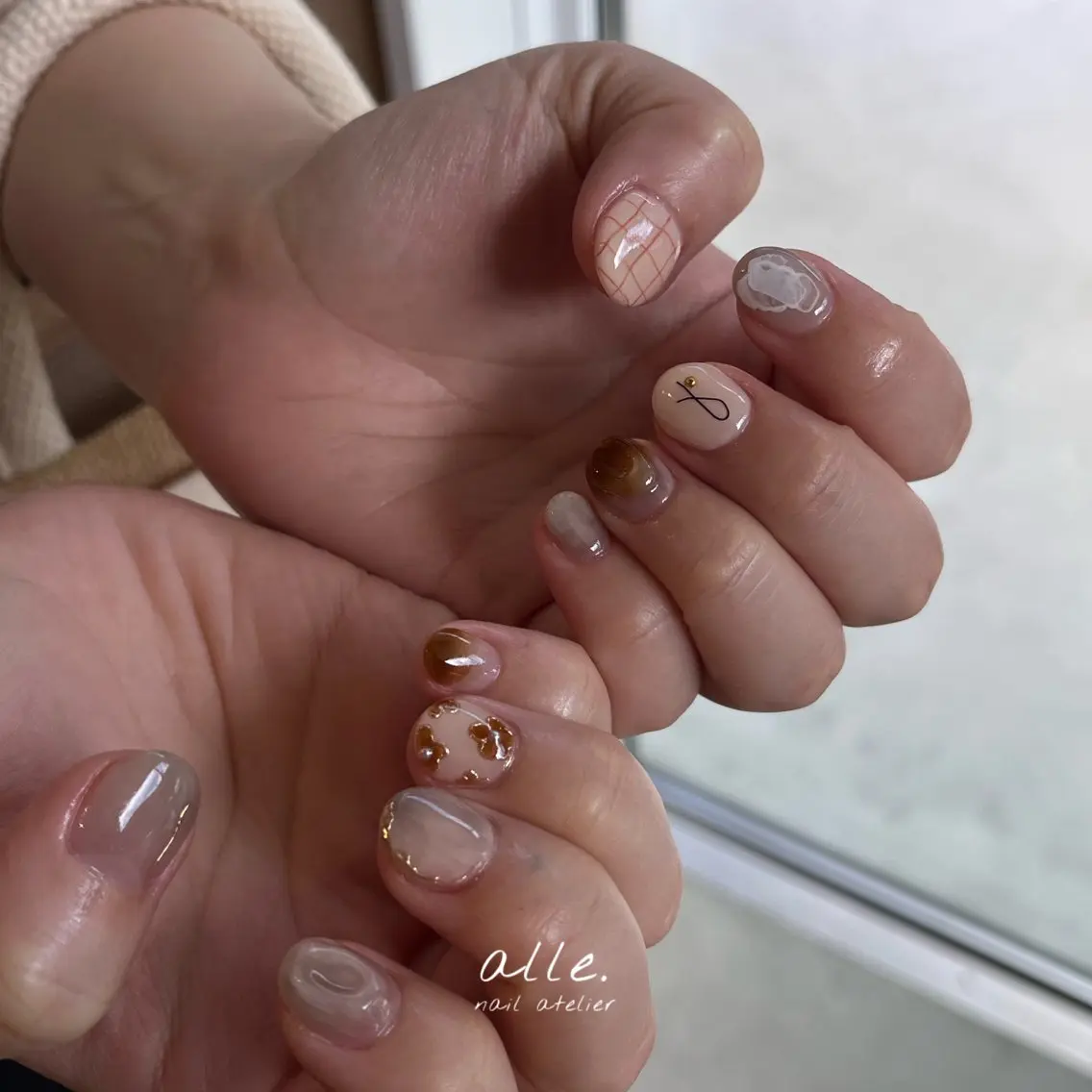 ネイル ハンドネイル atelier alle.のネイルデザイン