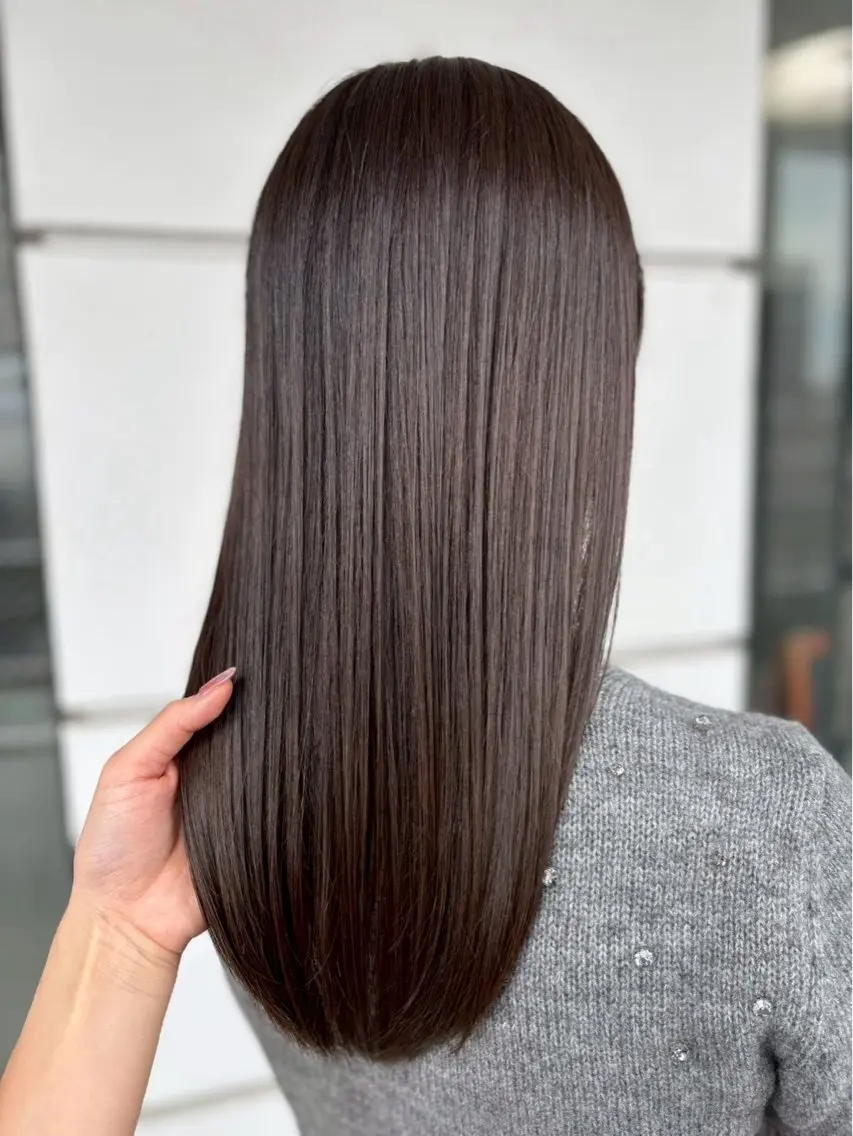 カラー 透明感カラー yuiのヘアスタイル