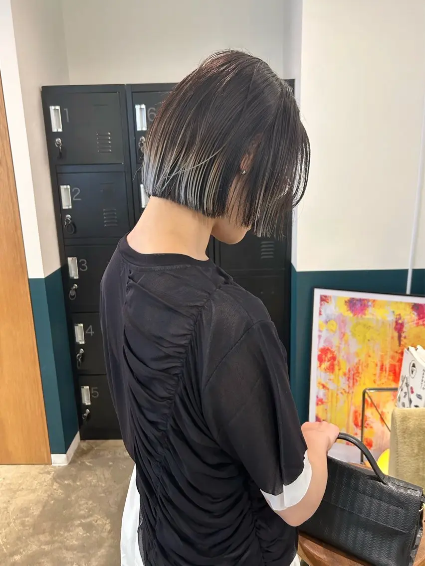 ショート カラー ボブ カット ヘアカラー カラーリスト菅野 竜矢🌈のヘアスタイル