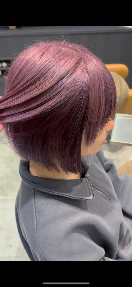 ショート カラー インナーカラー ピンクカラー たんの さゆのヘアスタイル