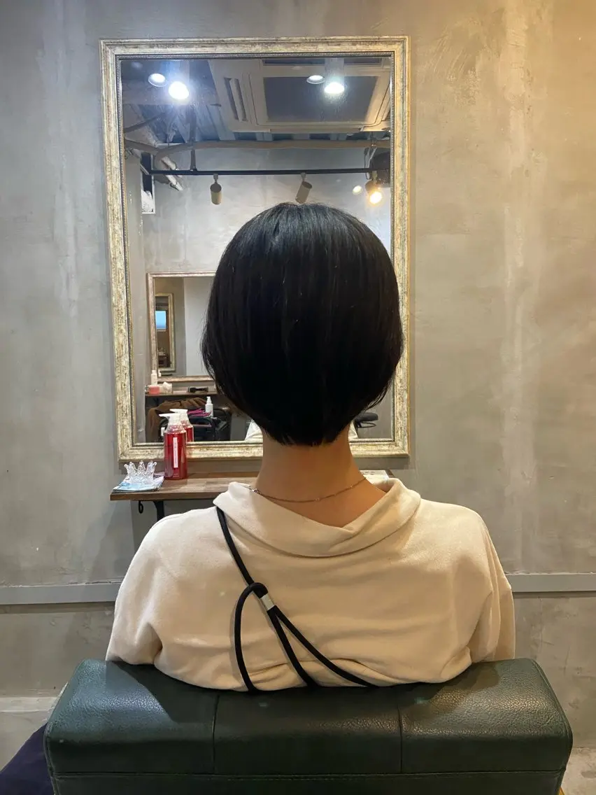 ショート ⭐️縮毛矯正モデル カットモデルKAHOのヘアスタイル