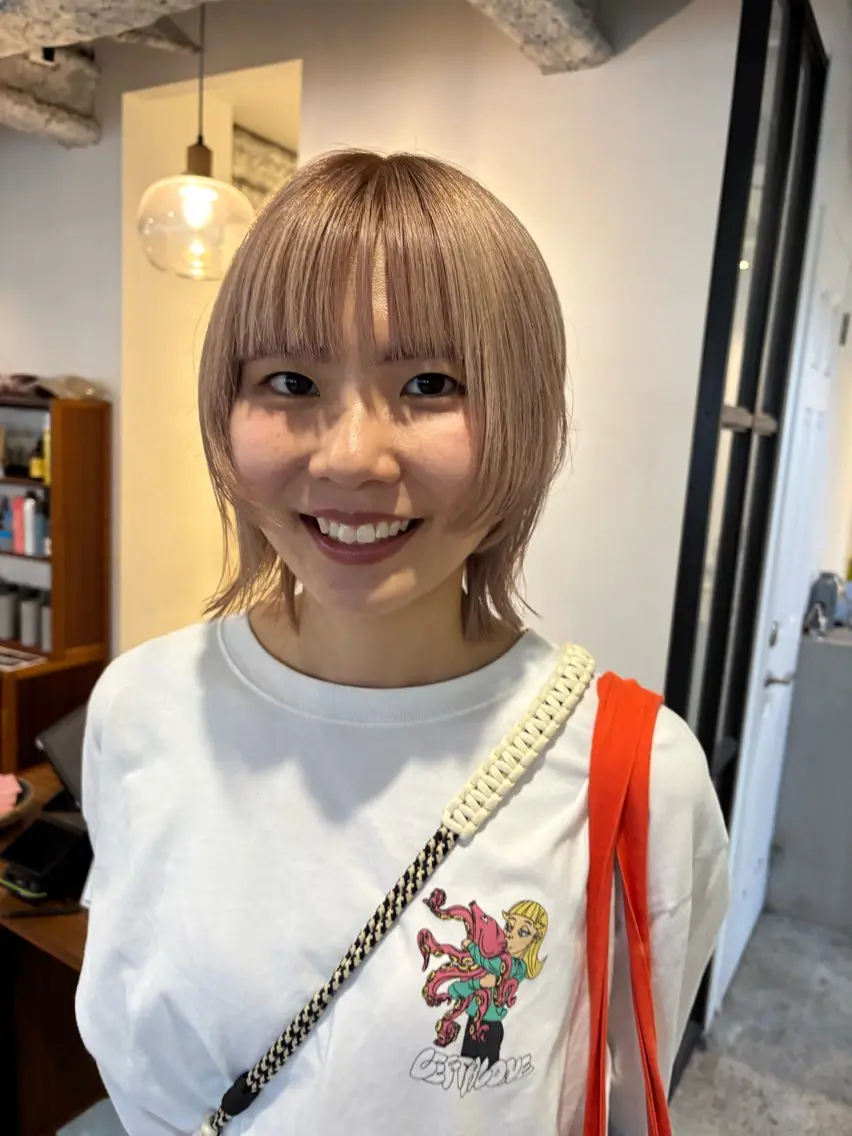 ミディアム カラー カット ヘアカラー トリートメント Hayashi Shioriのヘアスタイル