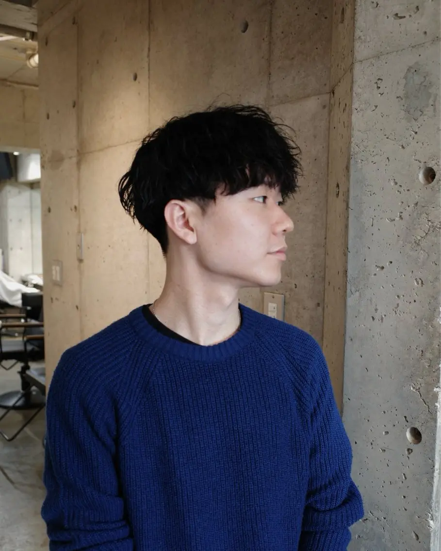 ミディアム ミディアムパーマ 宮崎 恵多のヘアスタイル