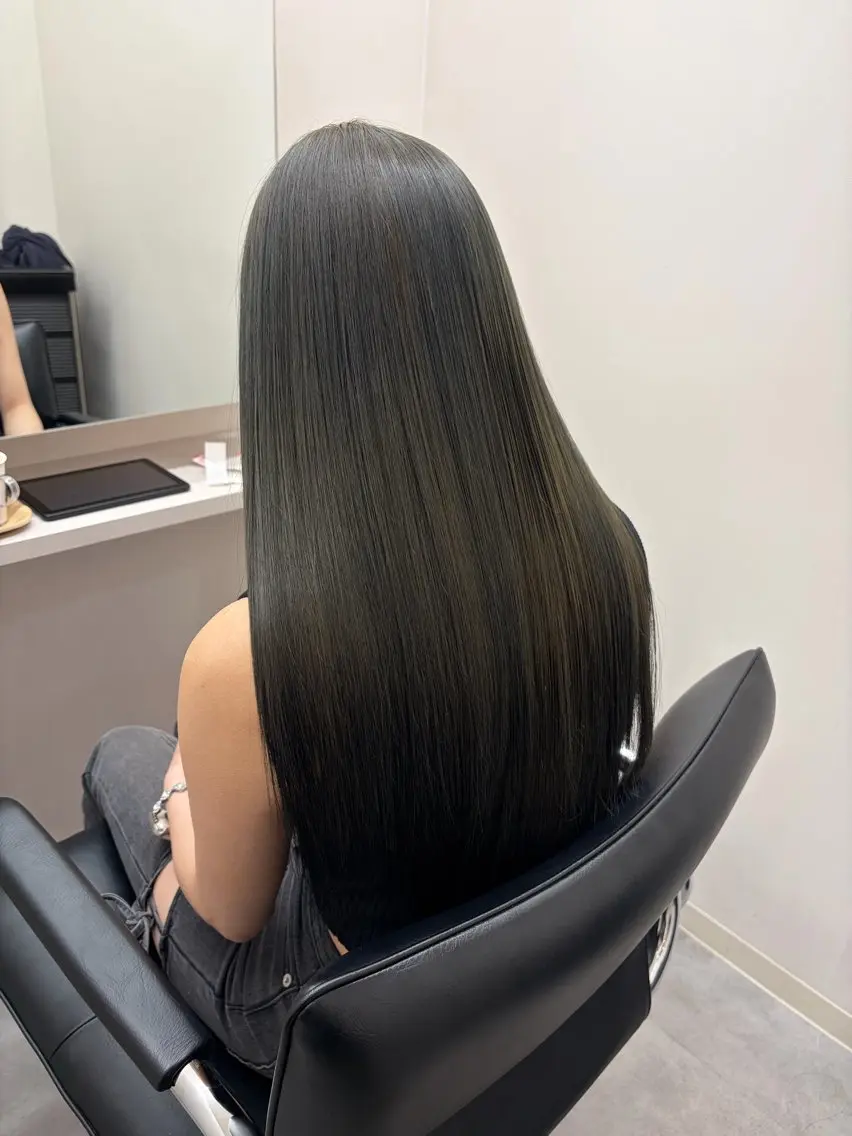ロング 髪質改善 トリートメント ヘアカラー トリートメント 髪質改善/縮毛矯正/ 艶カラー/登貴のヘアスタイル