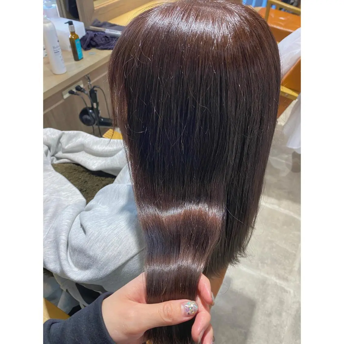 カラー ラベンダーカラー カット 縮毛矯正 トリートメント 🩵盛れる顔周り/ 艶カラーemi🩵のヘアスタイル