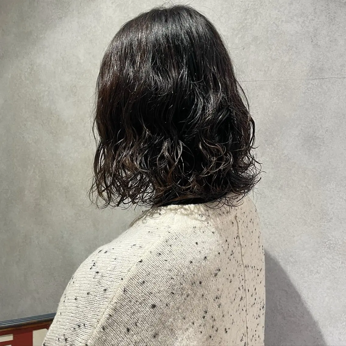ミディアム パーマ カット パーマ yumemiレイヤー ✴︎ 透明感カラーのヘアスタイル