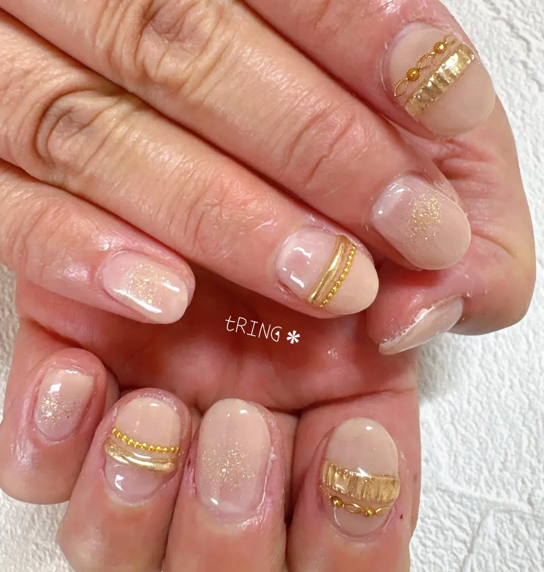 ネイル ハンドネイル tRING＊ しいの木台のネイルデザイン
