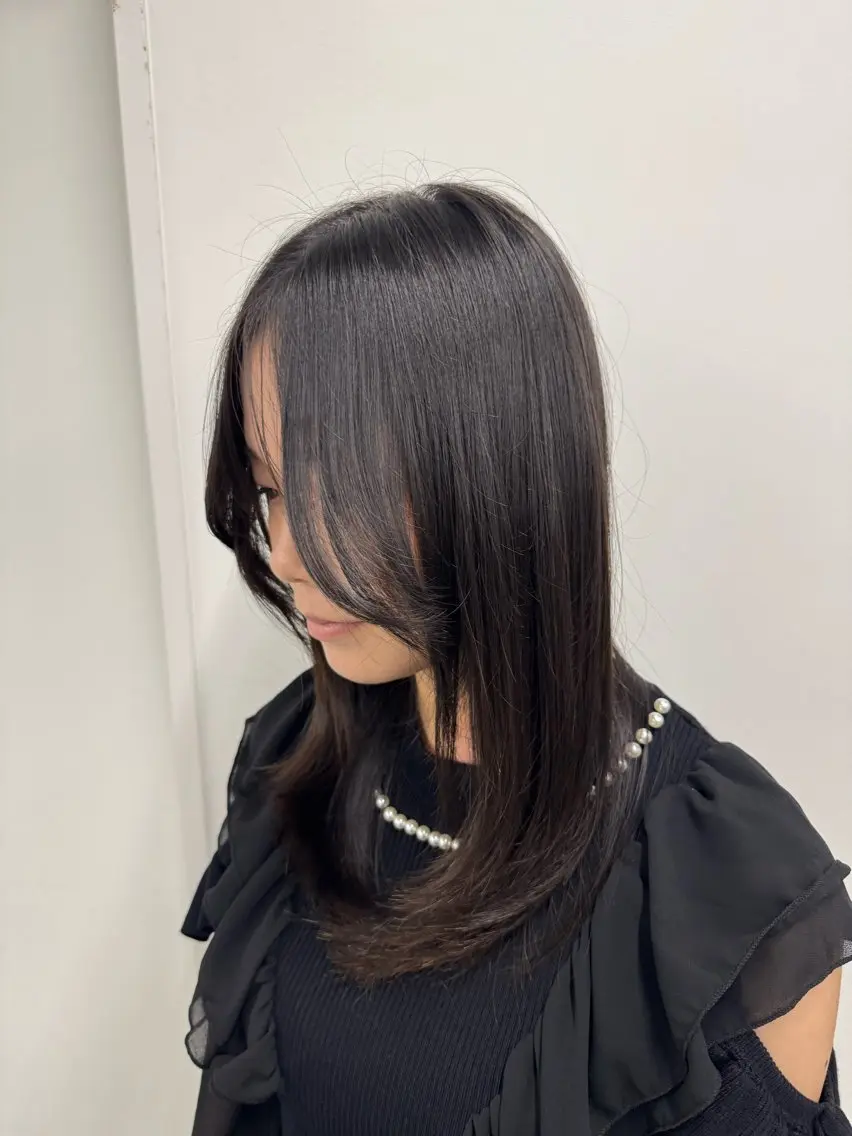 セミロング カラー ヘアアレンジ 透明感カラー♠️ TAKUMIのヘアスタイル