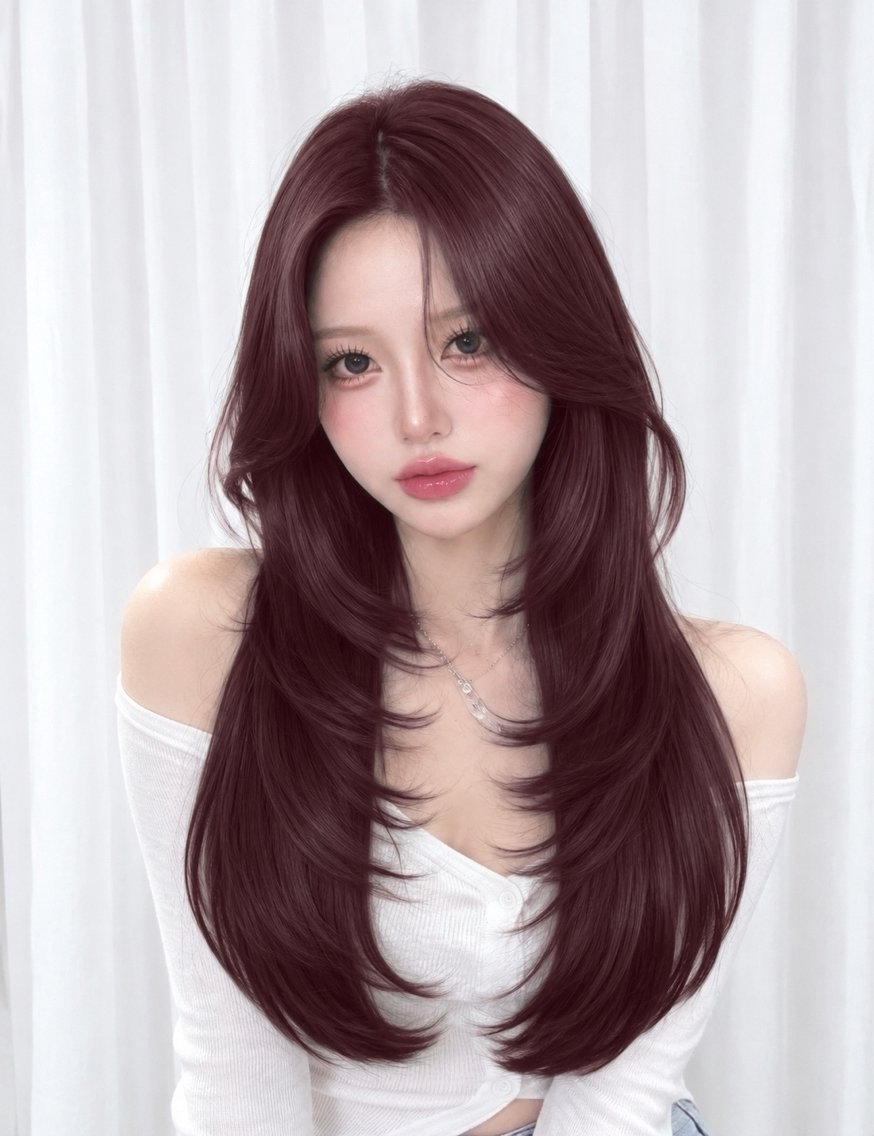 ロング カラー カット ヘアカラー トリートメント 渋谷韓国レイヤー /SAYAKA🩶ᩚのヘアスタイル