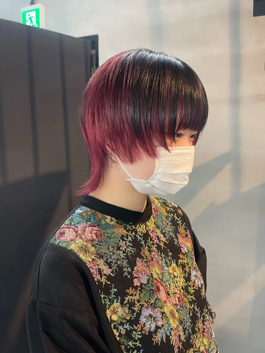 ショート カット ヘアカラー 柏 ウルフ/レイヤー 田中佐和🐺のヘアスタイル