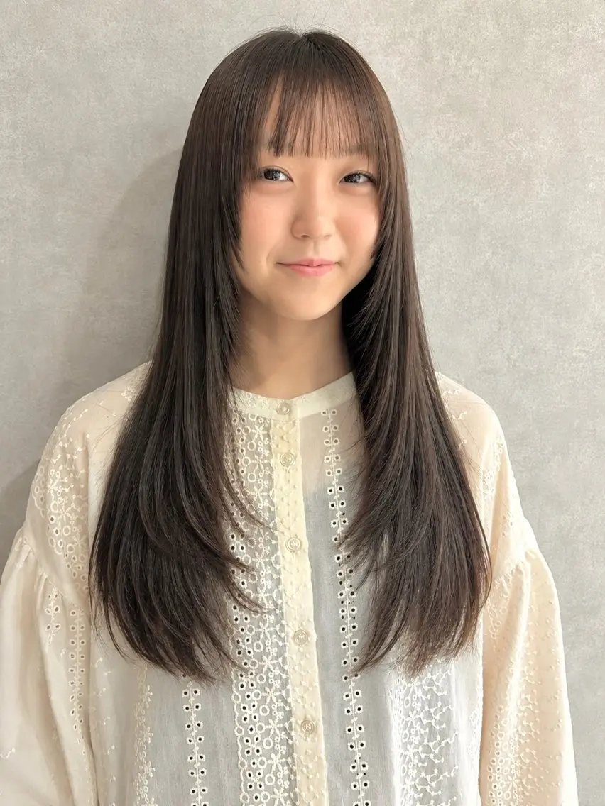 ロング 髪質改善 レイヤーカット 縮毛矯正 🕊髪質改善 ストレート🕊まいのヘアスタイル
