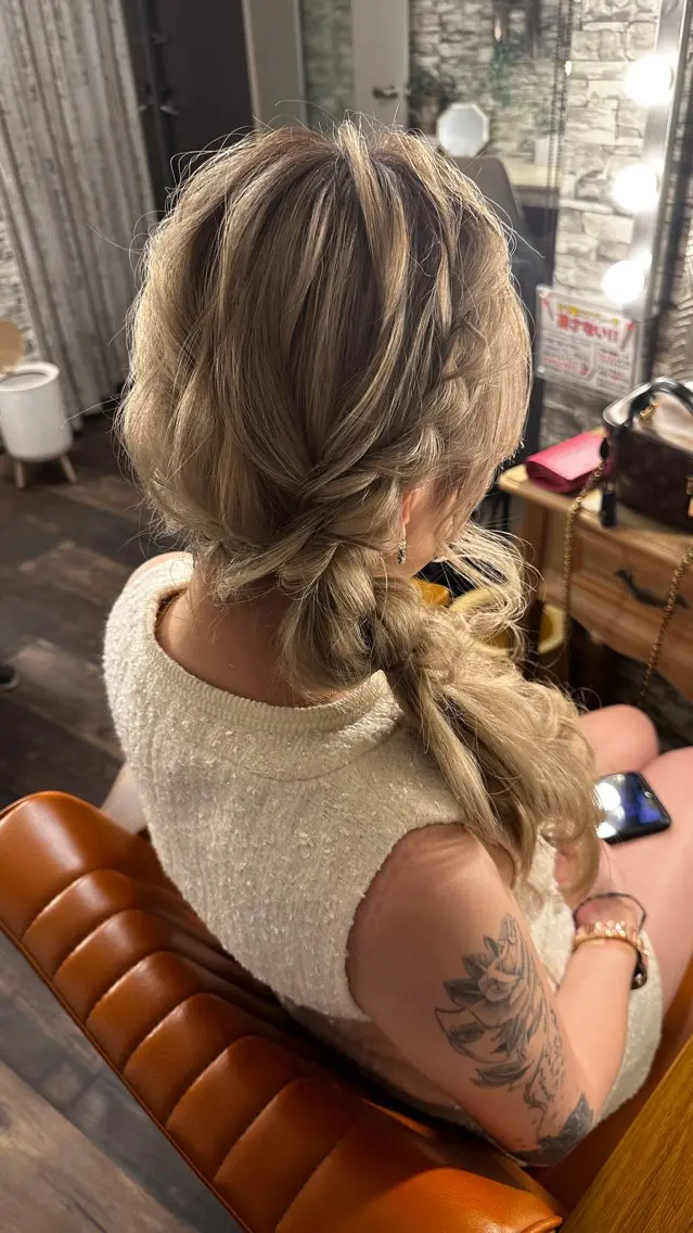 セミロング ヘアアレンジ hair make Lucciのヘアスタイル