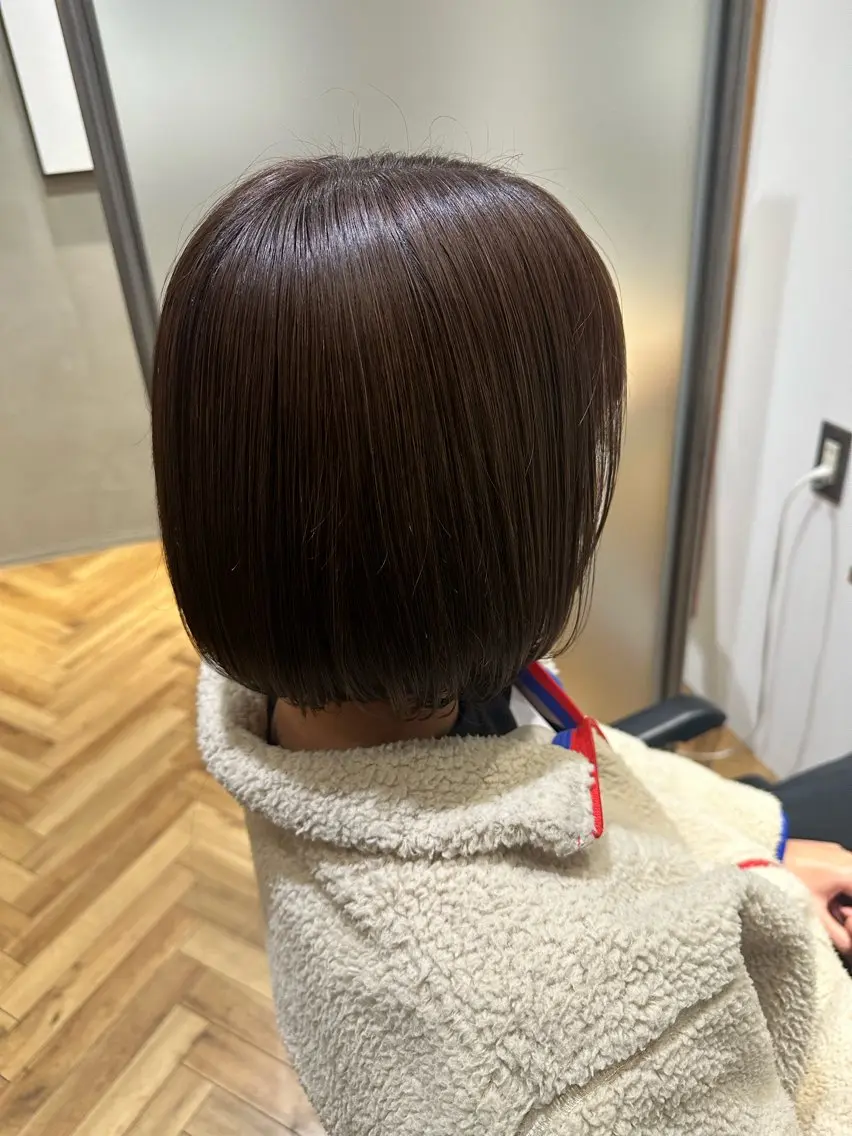 ショート カラー ブラウンカラー 透明感カラー 織田 ゆみのヘアスタイル