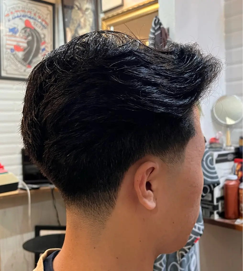 メンズ センターパート 門岡 一沙のヘアスタイル