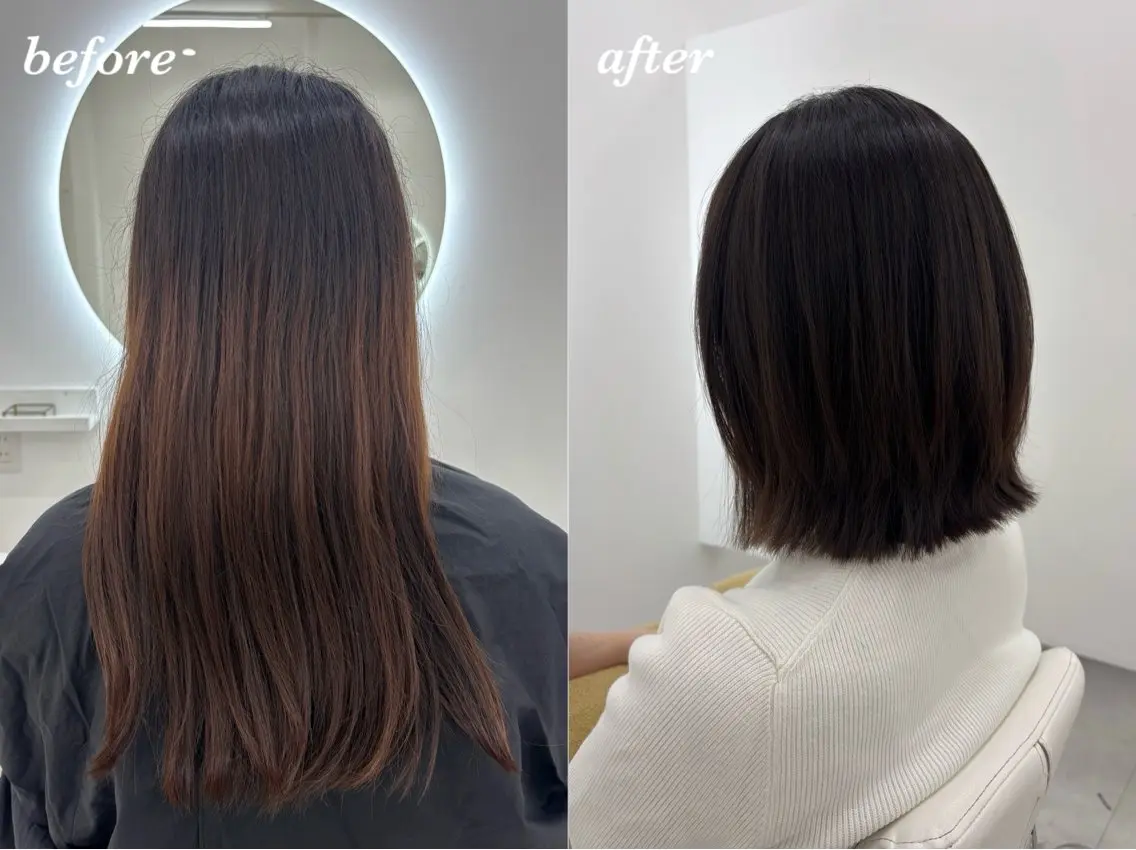 ショート カラー カット ヘアカラー トリートメント 【aini天王寺】 𝐚𝐢𝐫𝐢✂︎のヘアスタイル