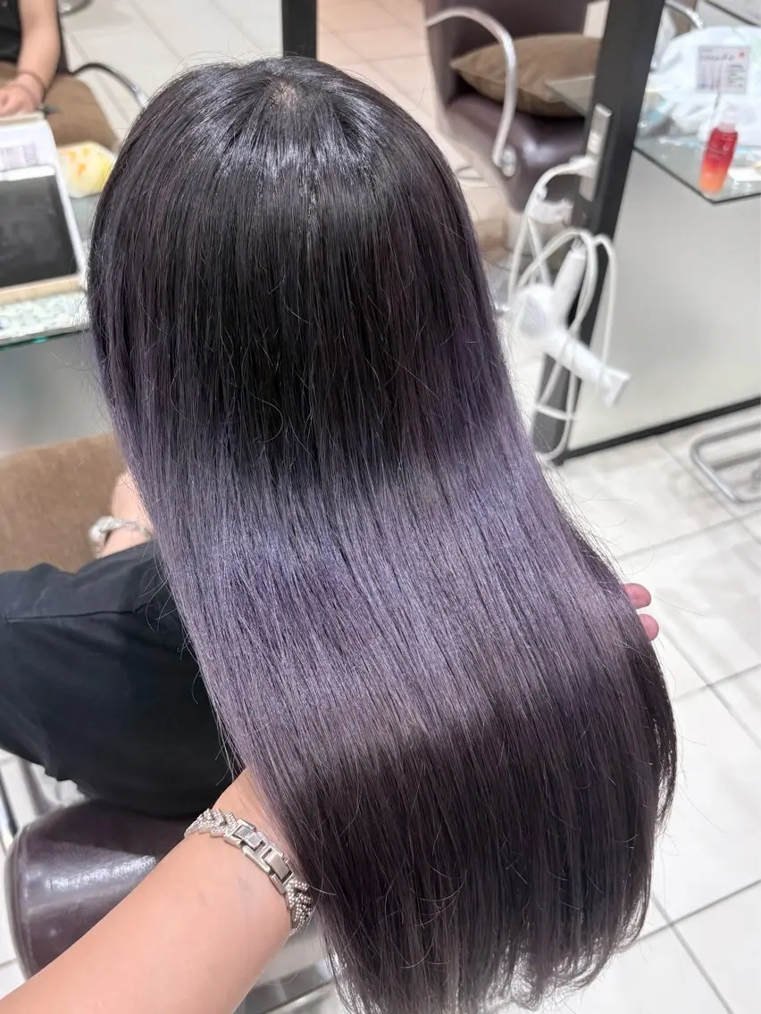ロング パープルカラー 🫧カット¥0/ カノンClanc🫧のヘアスタイル
