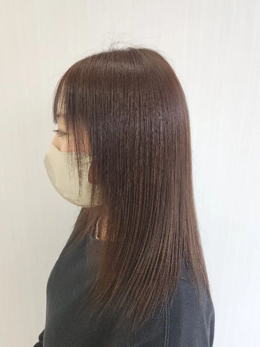 セミロング レイヤーカット 似合わせカット 安達まい/ インナーカラー◎のヘアスタイル
