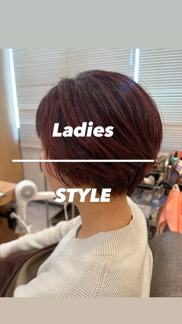 ショート カラー カット ヘアカラー トリートメント 大人デザイン 🍃MORIKA🍃のヘアスタイル