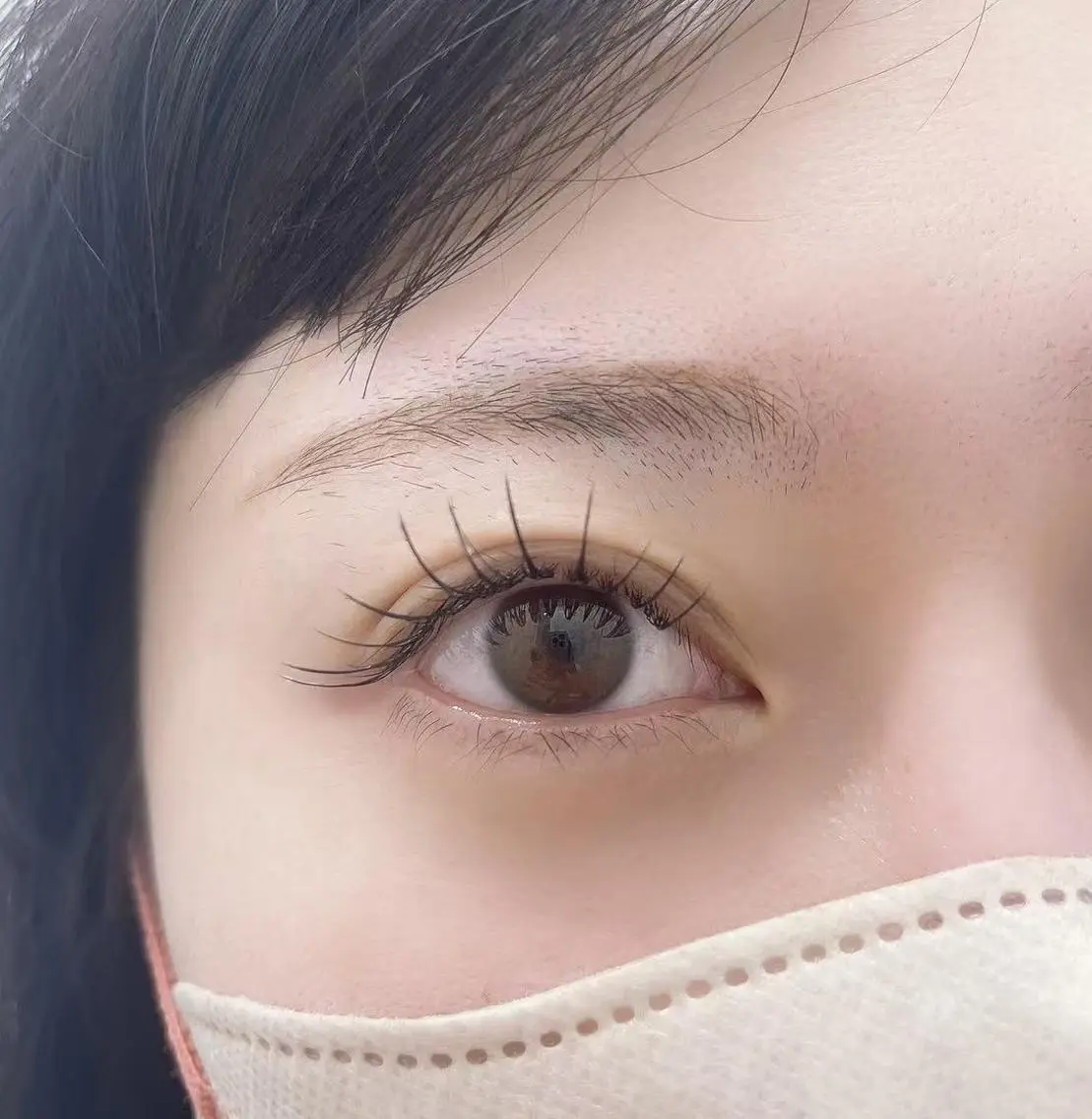 マツエク・マツパ 束感まつ毛 韓国風マツエク ナチュラル ワンホンマツエク Miyu🤎マツエク 🌻LED日暮里店のマツエク・マツパデザイン