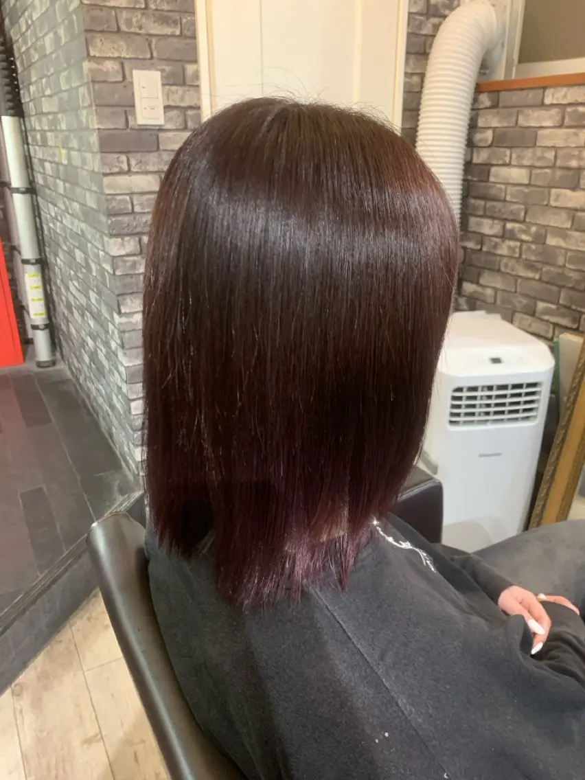 ショート カラー ブリーチ 透明感カラー イルミナカラー ピンクカラー 東心斎橋☆豆柴 🐾倶楽部のヘアスタイル