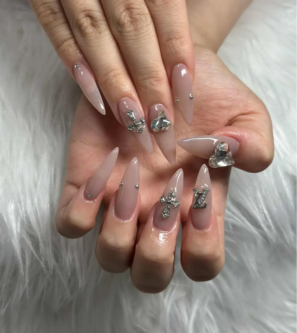 ネイル オーロラネイル フレンチネイル ジェルネイル ハロウィン 韓国ネイル ハンドネイル neco H.babynailのネイルデザイン