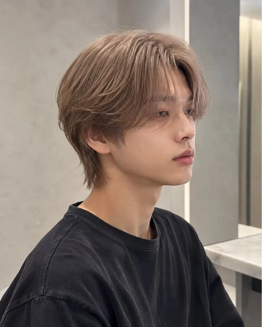 ミディアム カラー メンズ ヘアカラー lua店 Yugo(河野有吾)のヘアスタイル