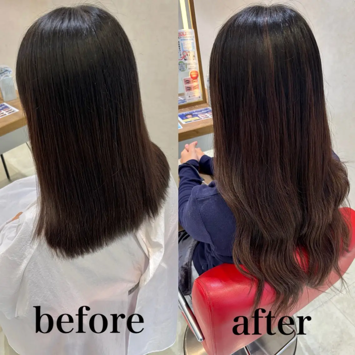 エクステ ayumi🌈 インナーカラー🌈のヘアスタイル