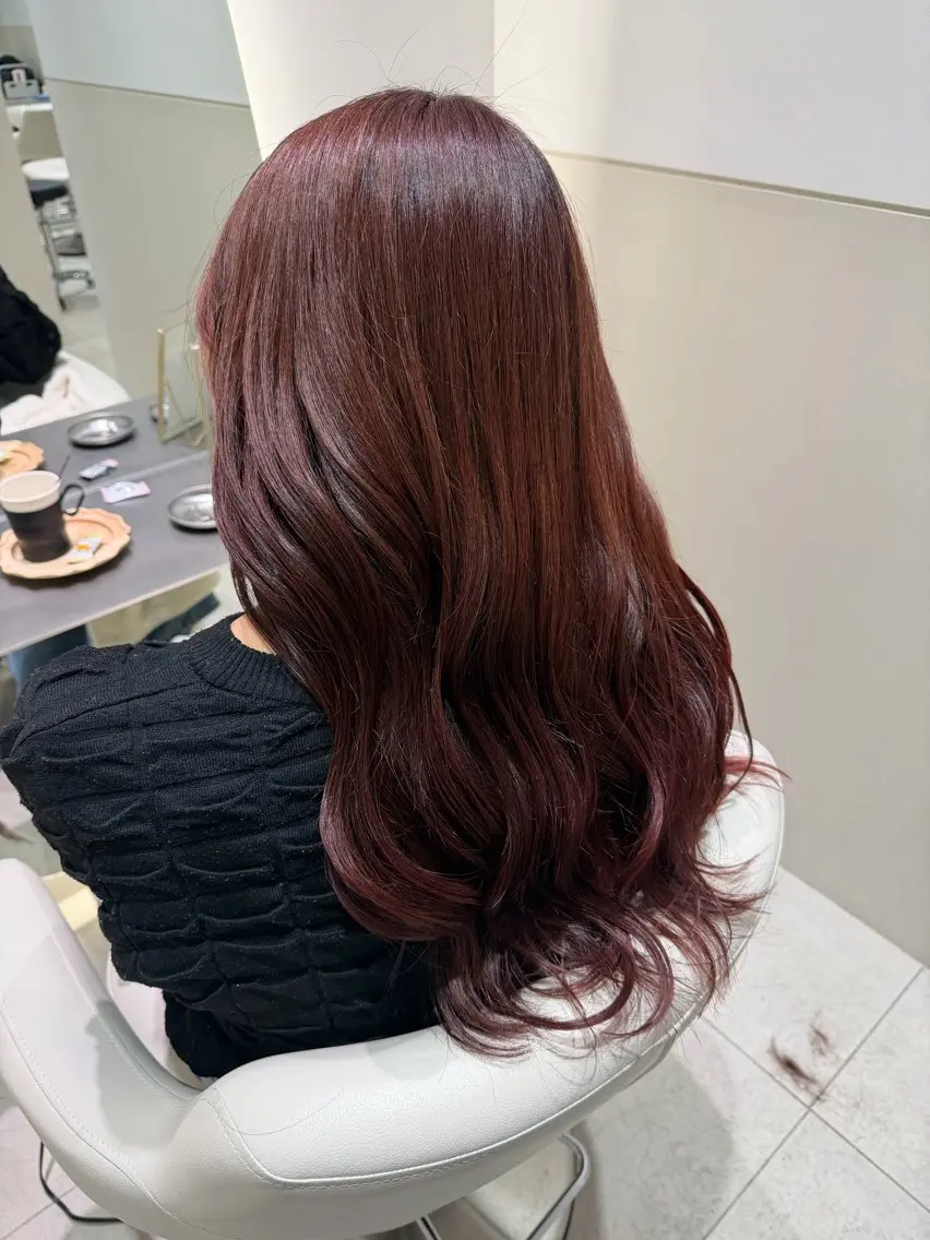 セミロング カラー トリートメント 🎀京都暖色/ 艶髪縮毛/funaのヘアスタイル
