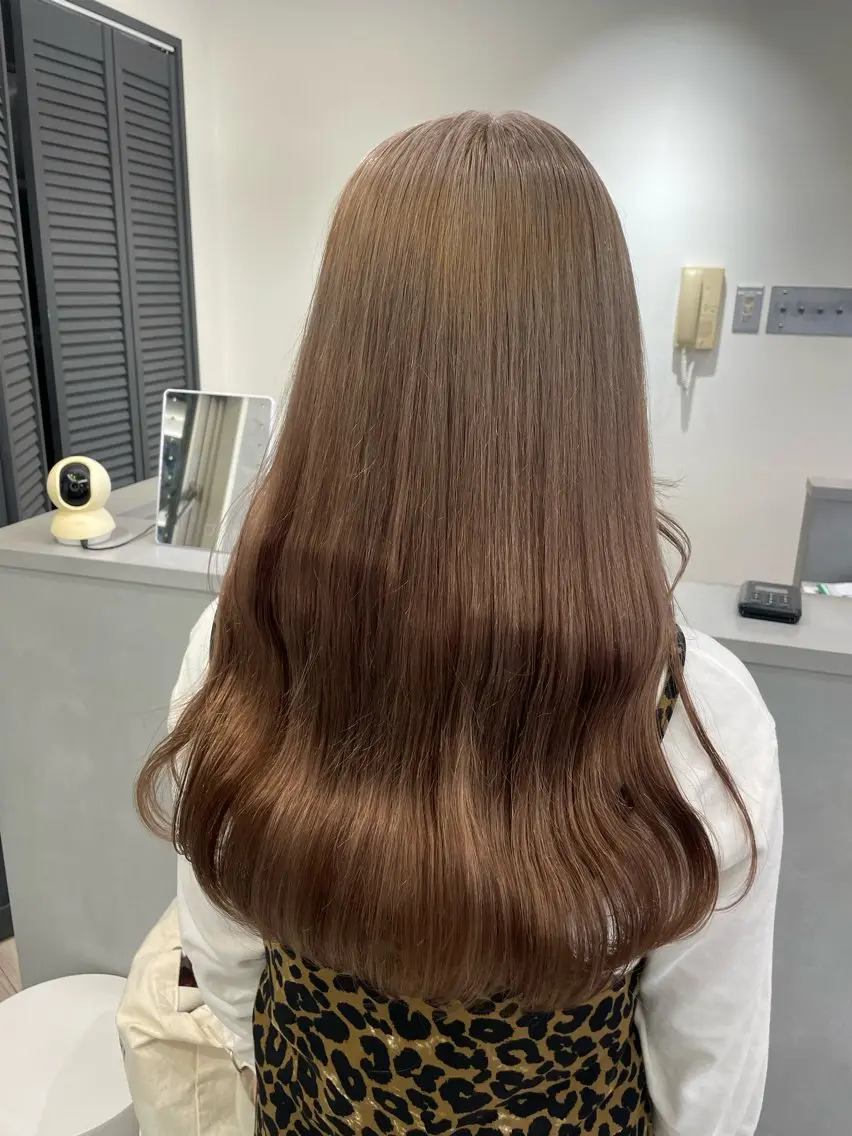 ロング ヘアカラー トリートメント ♡似合わせ ♡ハイトーン♡のヘアスタイル