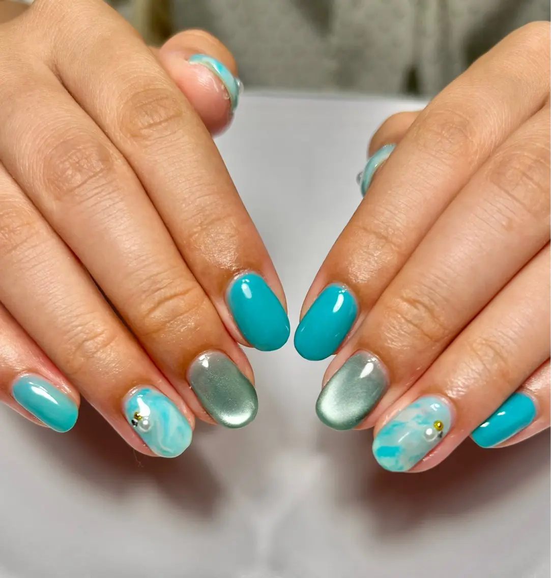 ネイル シンプルネイル nail salon Cuoréのネイルデザイン
