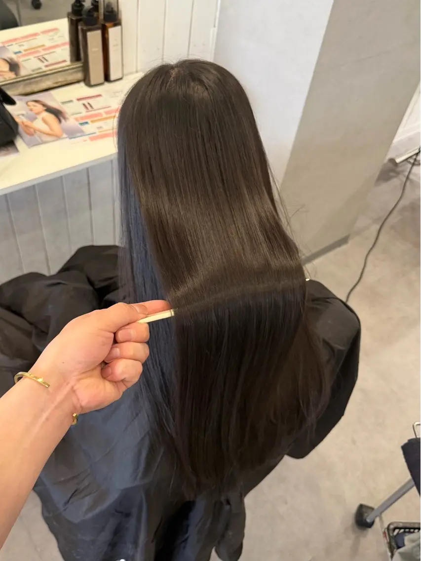 ロング カット ヘアカラー 髪質改善/ 谷山銀二郎のヘアスタイル