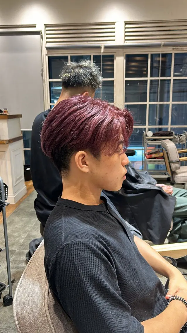 メンズ カット ヘアカラー 三浦 翔太のヘアスタイル