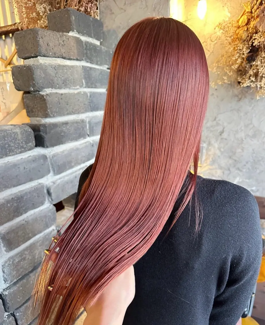 ロング ヘアカラー トリートメント 玉木 育実のヘアスタイル