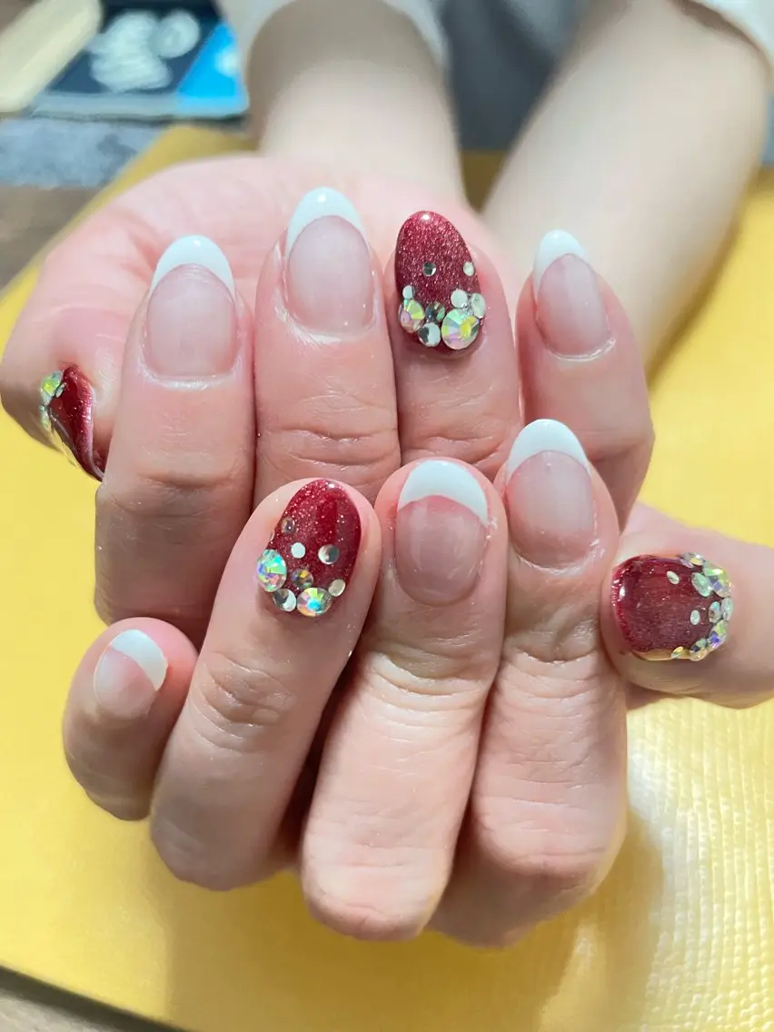 ネイル ストーンネイル ハンドネイル f2 nailのネイルデザイン